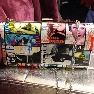 Clutch/Shoulder statement bag.